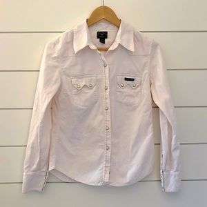 Lucky Brand Dungarees America Pale Pink Shacket